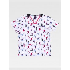 CASACCA UNISEX TESSUTO ELASTICIZZATO STAMPATO B9856