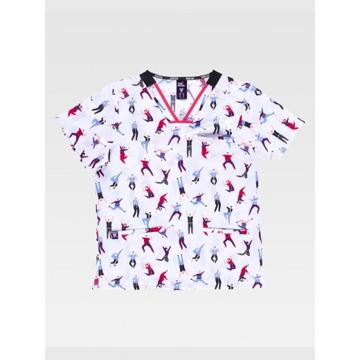 CASACCA UNISEX TESSUTO ELASTICIZZATO STAMPATO B9856