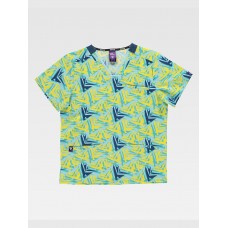 CASACCA UNISEX TESSUTO ELASTICIZZATO STAMPATO B9858