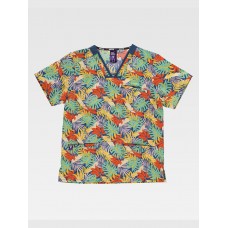 CASACCA UNISEX TESSUTO ELASTICIZZATO STAMPATO B9859