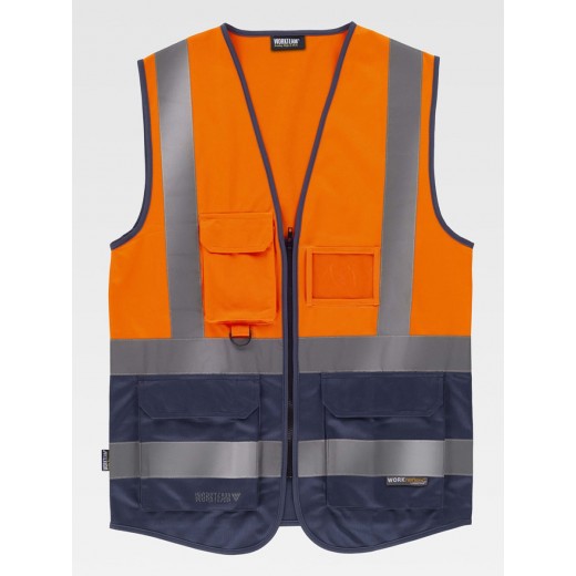 GILET ALTA VISIBILITA E BANDE RIFRANGENTI C3606