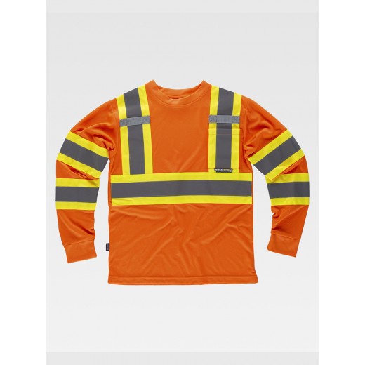 T-SHIRT MANICA LUNGA ALTA VISIBILITA CLASSE 2 C3633