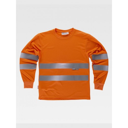 T-SHIRT MANICA LUNGA ALTA VISIBILITA CLASSE 2 C3933