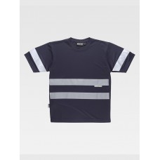 T-SHIRT MANICA CORTA BANDE RIFRANGENTI C3939