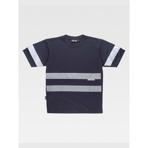 T-SHIRT MANICA CORTA BANDE RIFRANGENTI C3939