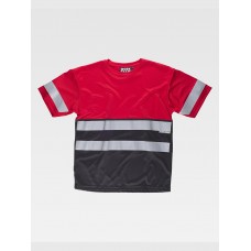 T-SHIRT MANICA CORTA BANDE RIFRANGENTI C3940