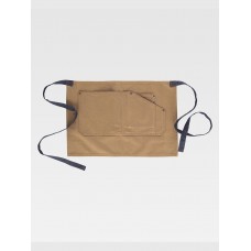 GREMBIULE SENZA PETTORINA CORTO COTONE CANVAS M713
