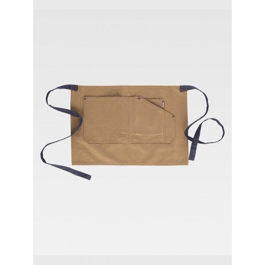 GREMBIULE SENZA PETTORINA CORTO COTONE CANVAS M713