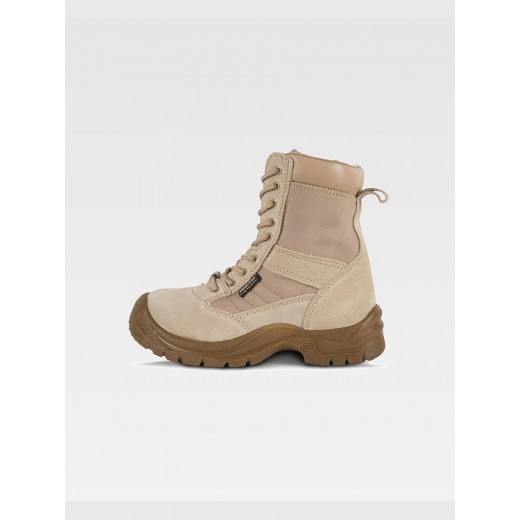 STIVALE PELLE SCAMOSCIATA E TESSUTO OXFORD P3008