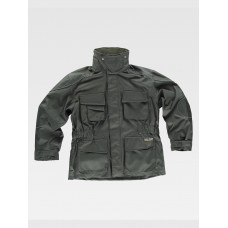 PARKA CON CAPPUCCIO IMBOTTITURA IN PILE STACCABILE S1130