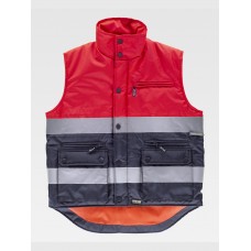 GILET IMBOTTITO TESSUTO OXFORD ALTA VISIBILITA CLASSE 1 S4037
