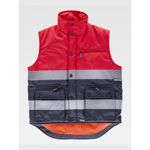 GILET IMBOTTITO TESSUTO OXFORD ALTA VISIBILITA CLASSE 1 S4037