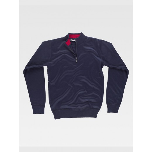 PULLOVER UNISEX MEZZA ZIP S5601