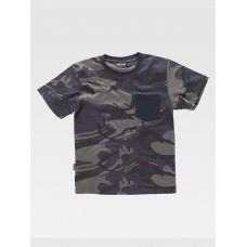 T-SHIRT MANICA CORTA CON TASCHINO CAMOUFLAGE S8520