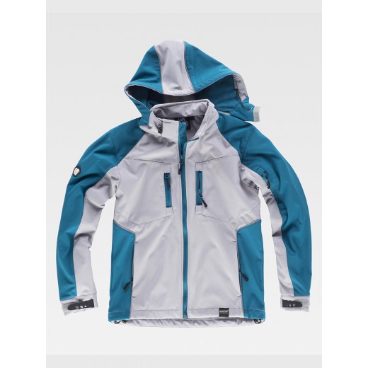 SOFTSHELL CON CAPPUCCIO E ZIP INTERA WF1040