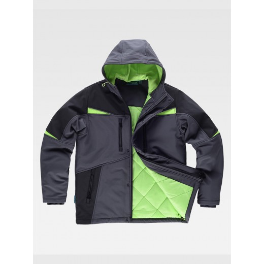 SOFTSHELL IMBOTTITO CON CAPPUCIO WF2758