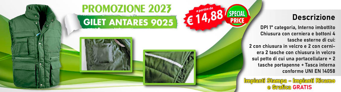 Promo Gilet Antares