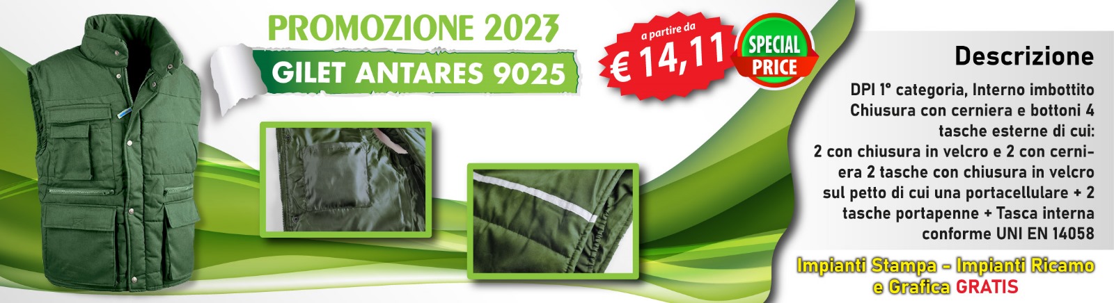 Promo Gilet Antares